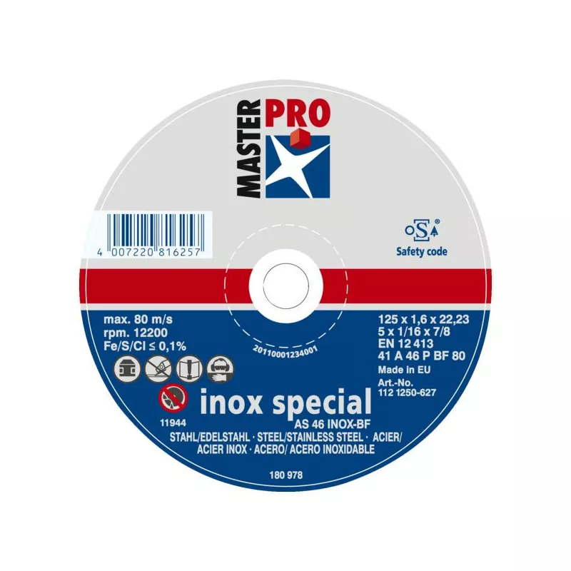 DISQUE À TRONÇONNER INOX Ø 125 MM